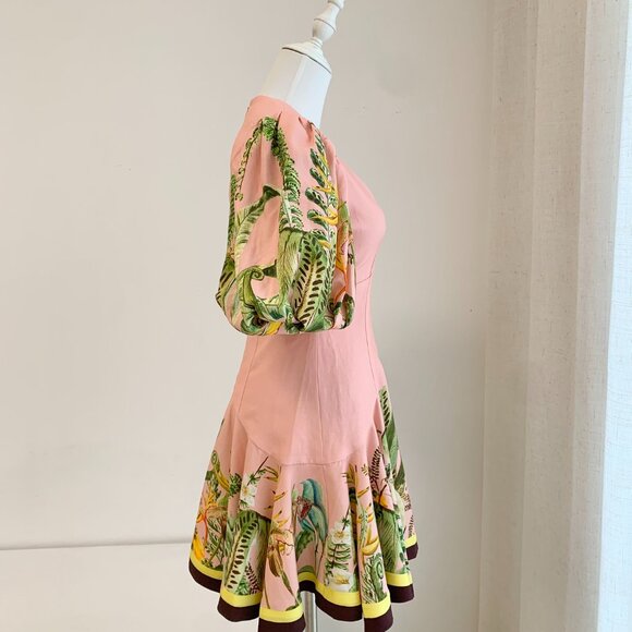 Alémais Papaya linen-blend minidress - Picture 15 of 16